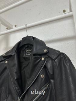 Vintage Leather Biker Jacket Brooke Saddler S Size
