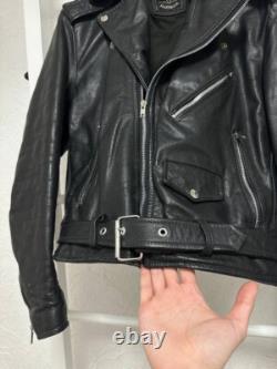 Vintage Leather Biker Jacket Brooke Saddler S Size