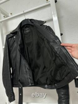 Vintage Leather Biker Jacket Brooke Saddler S Size