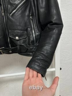 Vintage Leather Biker Jacket Brooke Saddler S Size
