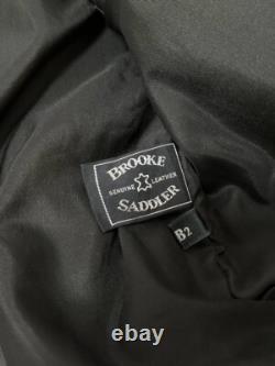 Vintage Leather Biker Jacket Brooke Saddler S Size