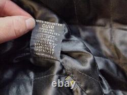 Vintage Leather King Motorcycle Leather Y2K BeltZipper Jacket Thinsulate Size 44