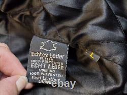 Vintage Leather King Motorcycle Leather Y2K BeltZipper Jacket Thinsulate Size 44