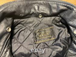 Vintage Leather Motorcycle Jacket by BRENT, Perfecto Style, Made in USA, Men's L