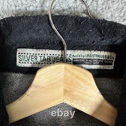 Vintage Levi's Silvertab Denim Jacket Black Very Rare Find! USA Made Size Large