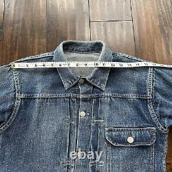 Vintage Levis 1940s Type 1 Denim Jacket Big E 40s Original Blue 506XX Selvedge 2