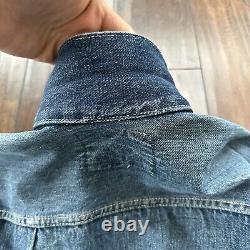 Vintage Levis 1940s Type 1 Denim Jacket Big E 40s Original Blue 506XX Selvedge 2