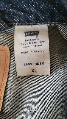 Vintage Levis Easy Rider Denim Jacket Cafe Racer Motorcycle Levi Strauss Mens XL