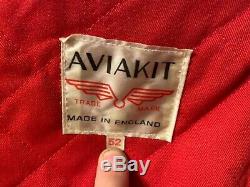 Vintage Lewis Leathers Aviakit Waxed Cotton Motorcycle Jacket Size 52 XL Uk Made