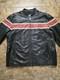 Vintage M. Julian Wilson Leather Cafe Racer Vented Motorcycle Jacket Black Sz L