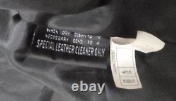 Vintage M. Julian Wilson Leather Cafe Racer Vented Motorcycle Jacket Black Sz L