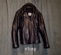 Vintage Made in USA Fox Creek XXL Leather Motorcycle Jacket with Liner & Vents