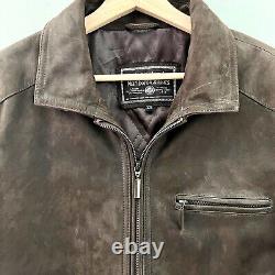Vintage Marlboro Classics Buffalo Leather Jacket Size XXL