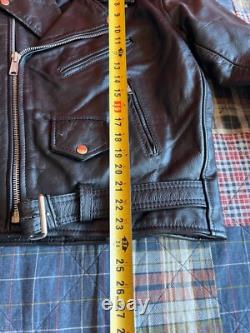 Vintage Maryland Leather Motorcycle Biker Jacket Black Men's Size 40 Great Cond