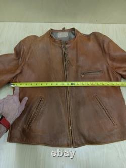 Vintage Mathias Jansha Leather Jacket Mens Medium Large 42 Cafe Racer Motorcycle