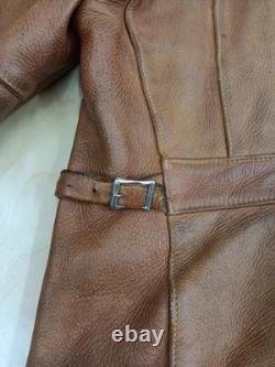 Vintage Mathias Jansha Leather Jacket Mens Medium Large 42 Cafe Racer Motorcycle