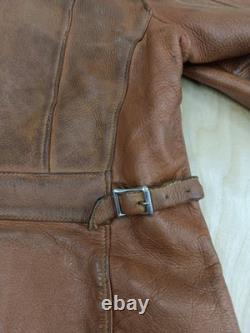 Vintage Mathias Jansha Leather Jacket Mens Medium Large 42 Cafe Racer Motorcycle