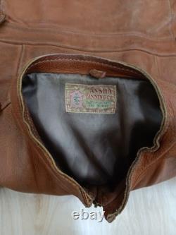 Vintage Mathias Jansha Leather Jacket Mens Medium Large 42 Cafe Racer Motorcycle
