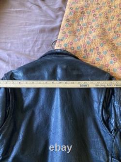 Vintage Men's Black, Leather Biker Jacket