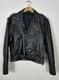 Vintage Men's Classic Motorcycle Leather Jacket Biker 40 Black Distressed