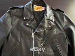 Vintage Men's Schott Perfecto Leather Motorcycle Jacket Size 44