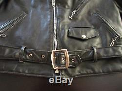 Vintage Men's Schott Perfecto Leather Motorcycle Jacket Size 44