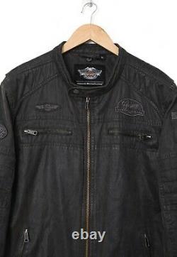 Vintage Mens HARLEY DAVIDSON Jacket Motorcycle Grey Size XL