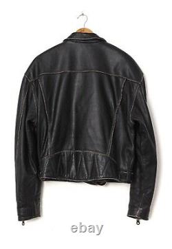 Vintage Mens HARLEY DAVIDSON Motorcycle Leather Jacket Black Size L