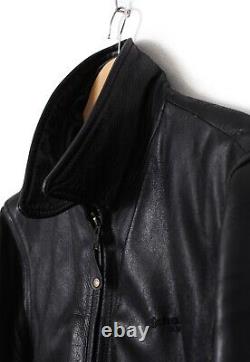 Vintage Mens SCHOTT Biker Jacket Coat Leather Black Size S