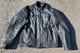 Vintage Mens Unik Ultra Black Leather Motorcycle Biker Liner & Jacket 46