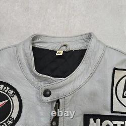 Vintage Mercedes-Benz Racing Jacket Cowhide Leather Moto Bomber F1 MotoGP M