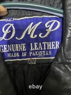 Vintage Motorcycle Biker Leather Jacket Size XL
