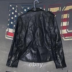 Vintage Motorcycle Biker Leather Jacket Size XL