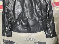 Vintage Motorcycle Biker Leather Jacket Size XL