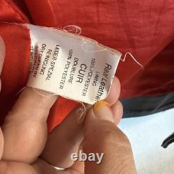 Vintage Motorcycle Black Leather Jacket UNIQUE! Distressed Perfecto-Style Biker