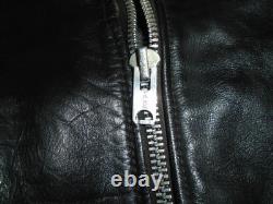 Vintage Motorcycle Jacket Sz 46 Leather Cycle Rider