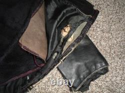 Vintage Motorcycle Jacket Sz 46 Leather Cycle Rider