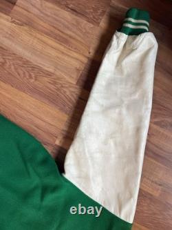Vintage Mt St Helens Motorcycle Club Jacket Kola Varsity Wool Green Size XL