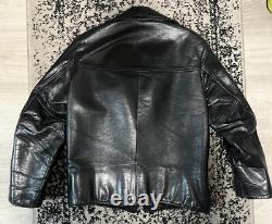 Vintage NYPD Police Black Horsehide Leather Jacket by Miklos Sas