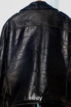 Vintage NYPD Police Horsehide leather jacket see measurements HORSEHIDE NYC