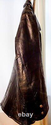 Vintage NYPD Police Horsehide leather jacket see measurements HORSEHIDE NYC