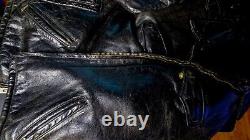 Vintage NYPD Police Horsehide leather jacket see measurements HORSEHIDE NYC