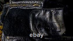 Vintage NYPD Police Horsehide leather jacket see measurements HORSEHIDE NYC