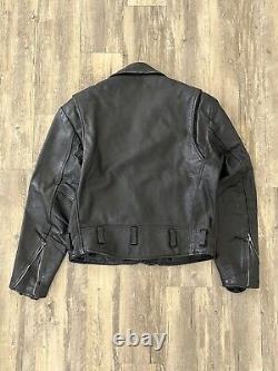 Vintage Open Road Leather Biker Jacket Moto Motorcycle Sz XL VTG RARE