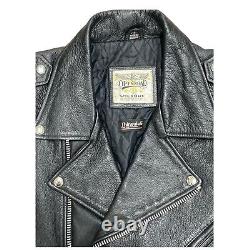 Vintage Open Road Wilson's Thinsulate Leather Motorcycle Biker Jacket Size XL