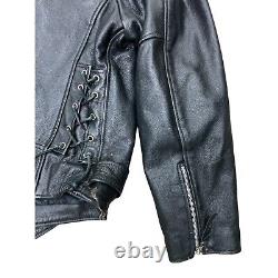 Vintage Open Road Wilson's Thinsulate Leather Motorcycle Biker Jacket Size XL
