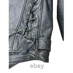 Vintage Open Road Wilson's Thinsulate Leather Motorcycle Biker Jacket Size XL