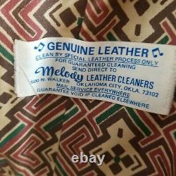 Vintage PIONEER WEAR Leather Jacket Size 36 Suede Western Fringe Jacket