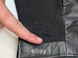 Vintage Pauline's Crew Cleveland Black Leather Motorcycle Police Jacket Size XL