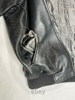 Vintage Pelle Pelle Studded Tiger Motorcycle Leather Jacket Size 50 2XL RARE